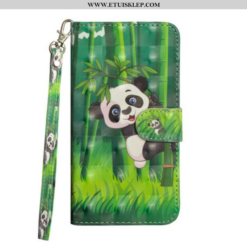 Etui Folio do Realme C11 Panda I Bambus